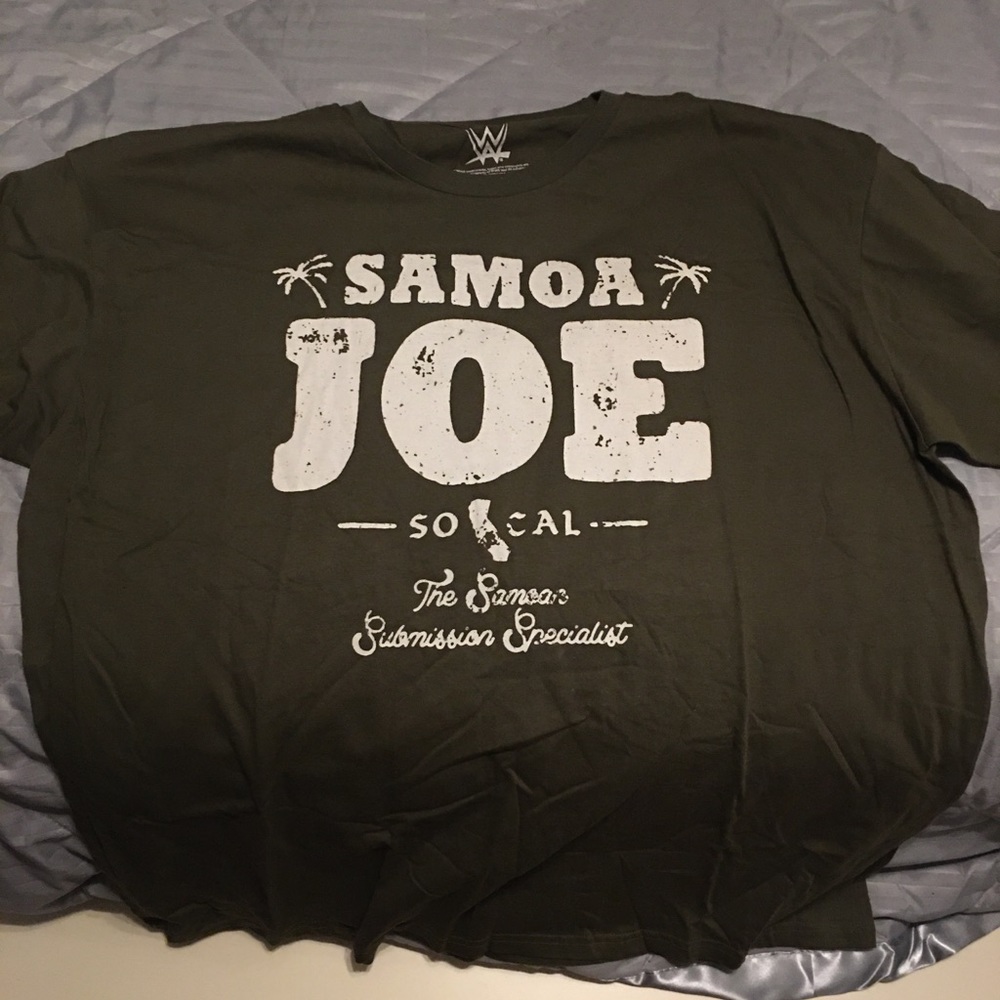 Samoa Joe Wrestling Shirt Roh Wwe Nxt Aew Njpw Tna